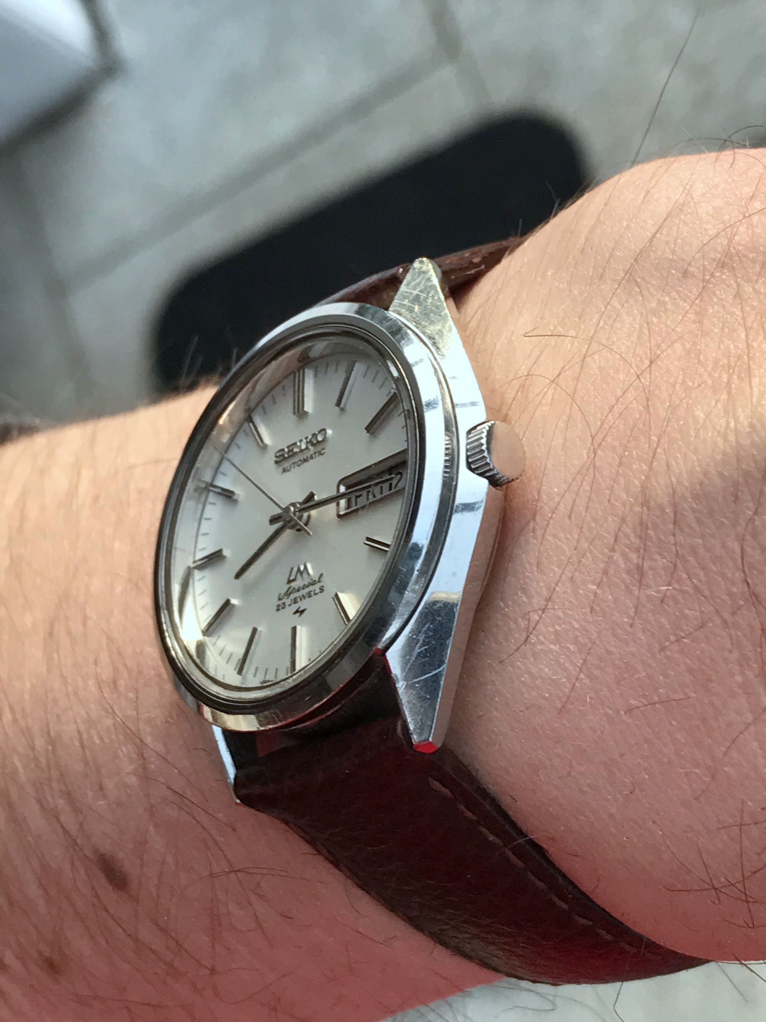 The watch I currently wear (Nov-2020): Seiko LordMatic 5206-6130 |  moebiusband